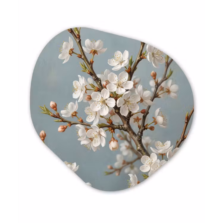 Organisch schilderij - Forex - Botanisch - Stilleven - Blauw