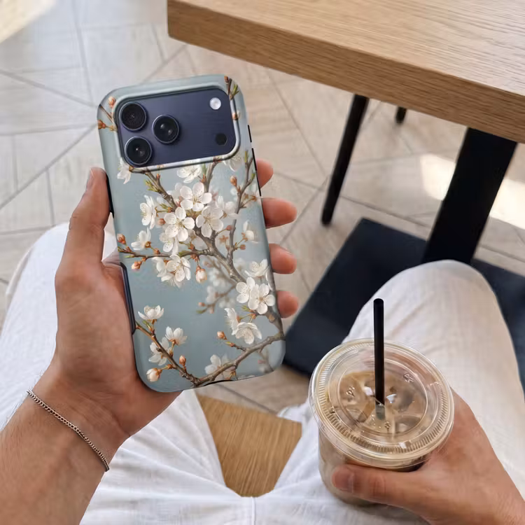 Telefoonhoesje Toughcase - Botanisch - Stilleven - Blauw — 4