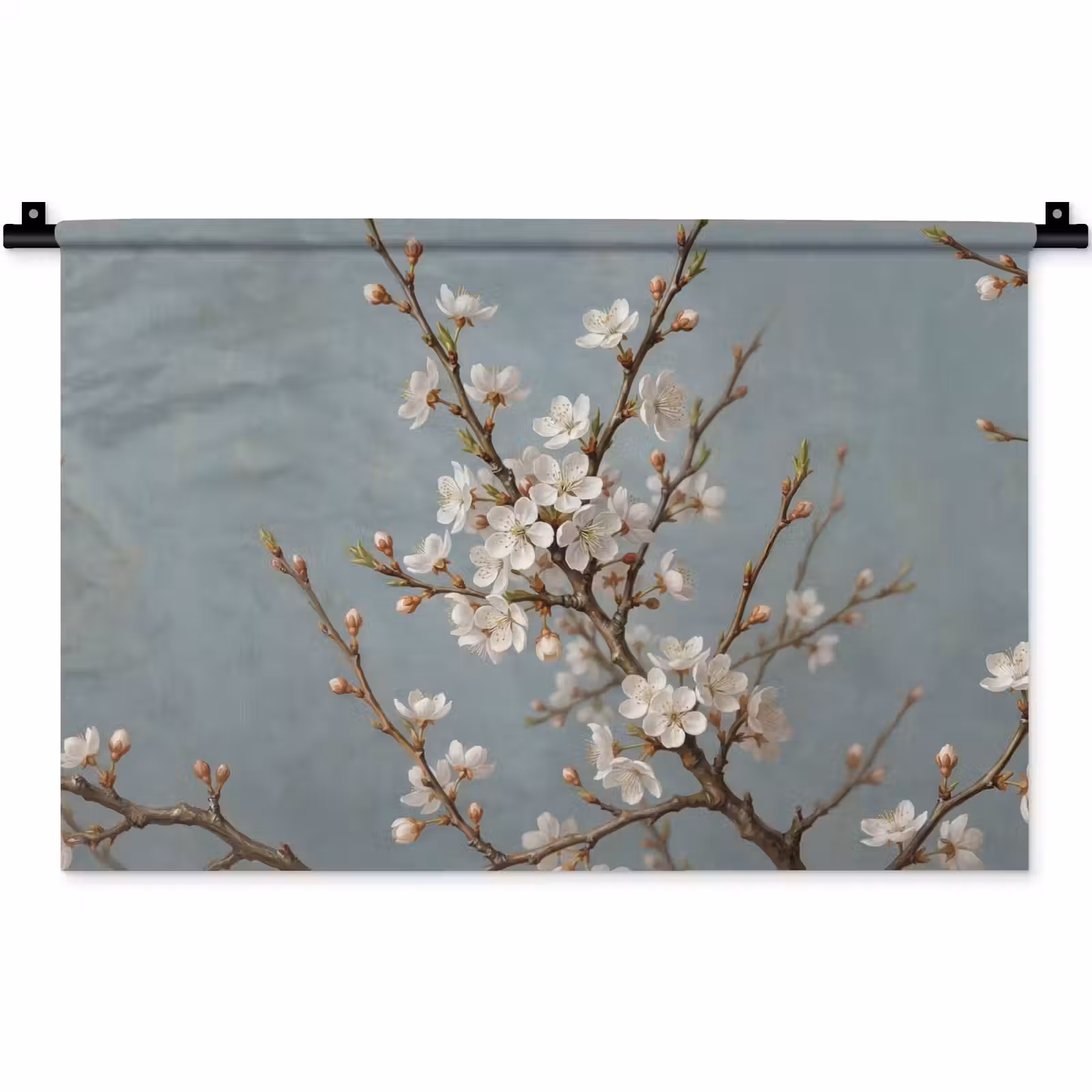 Wandkleed - Botanisch - Stilleven - Blauw — 1