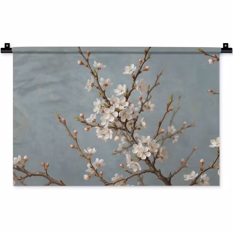 Wandkleed - Botanisch - Stilleven - Blauw