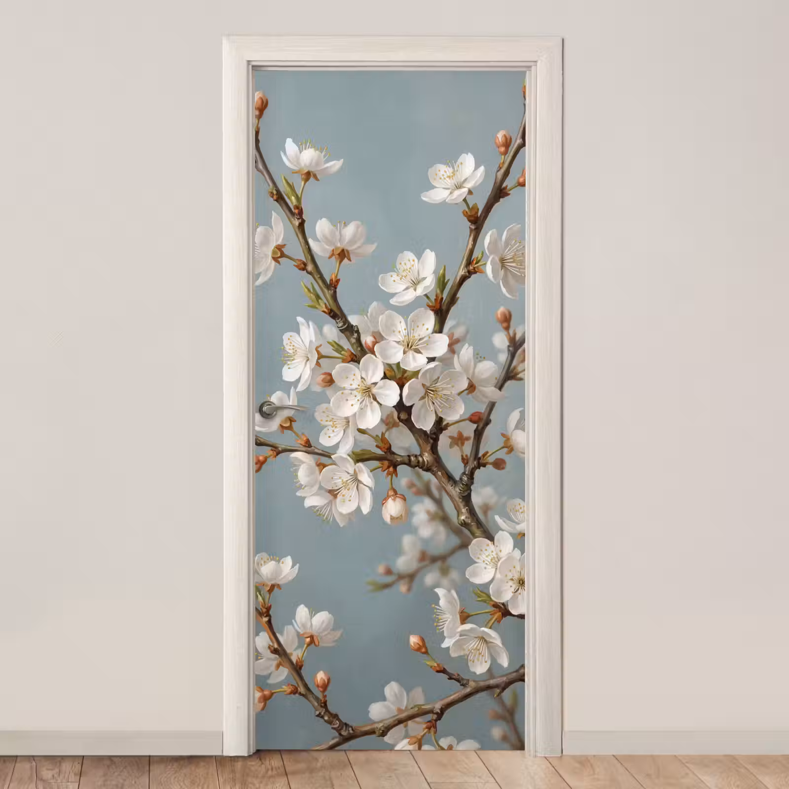 Deursticker - Botanisch - Stilleven - Blauw — 1