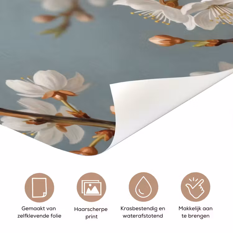 Deursticker - Botanisch - Stilleven - Blauw — 3