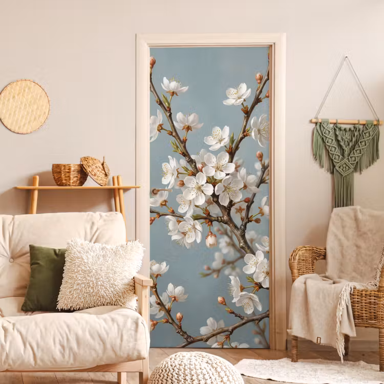 Deursticker - Botanisch - Stilleven - Blauw — 4