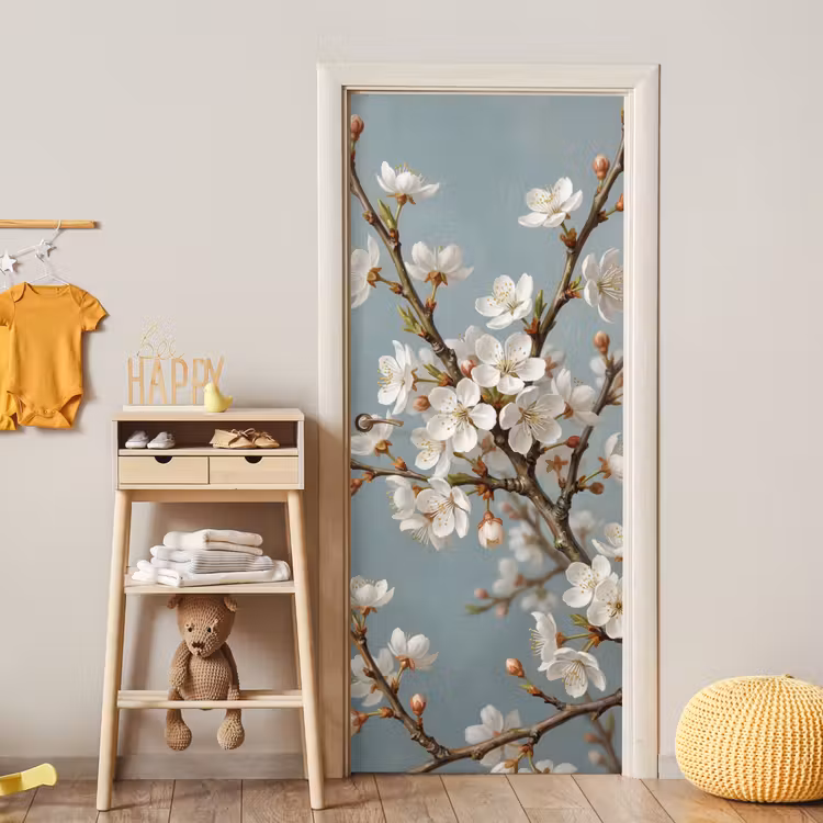 Deursticker - Botanisch - Stilleven - Blauw — 6