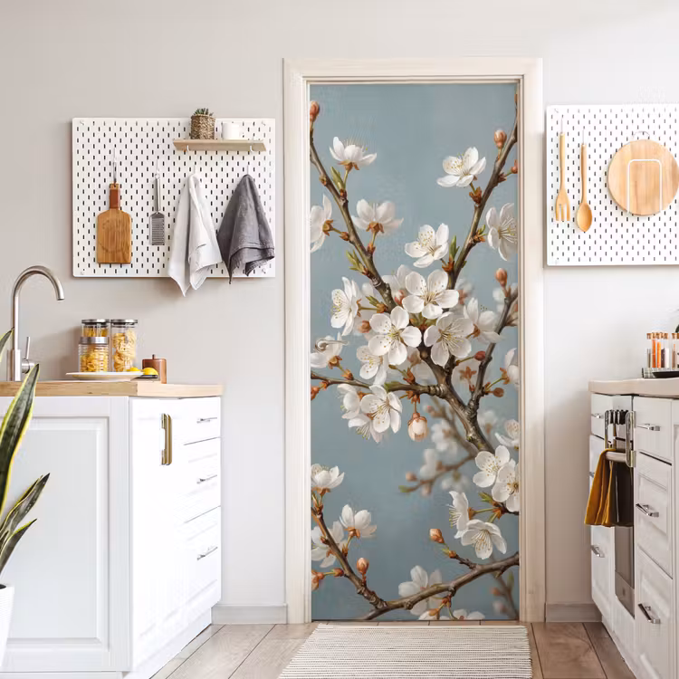 Deursticker - Botanisch - Stilleven - Blauw — 7