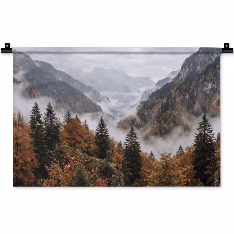 Wandkleed - Bergen - Vallei - Mist - Herfst - Natuur
