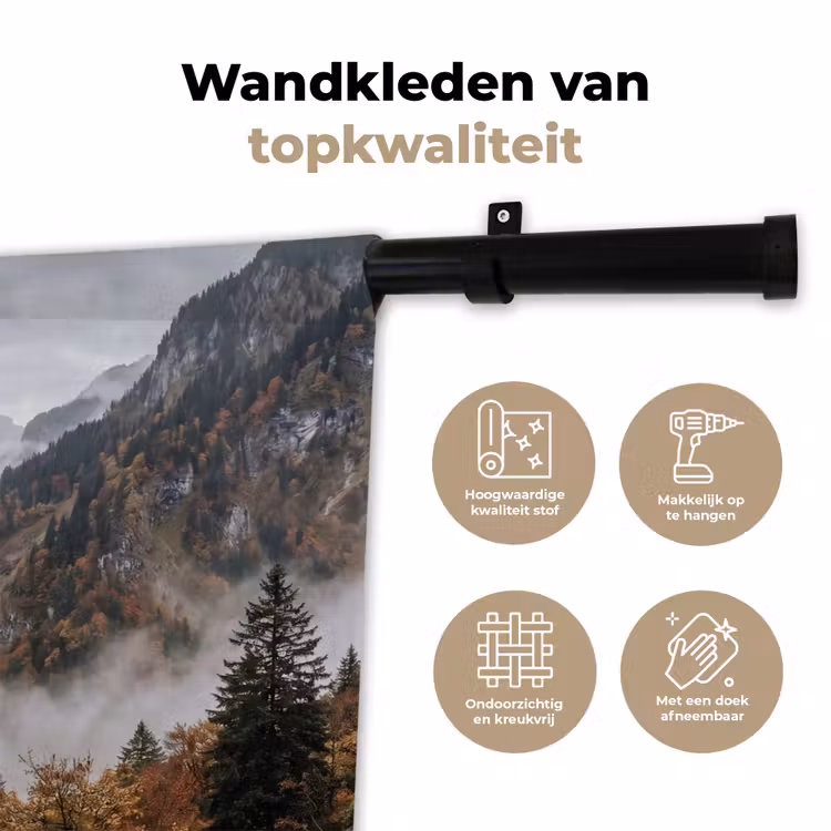 Wandkleed - Bergen - Vallei - Mist - Herfst - Natuur — 3