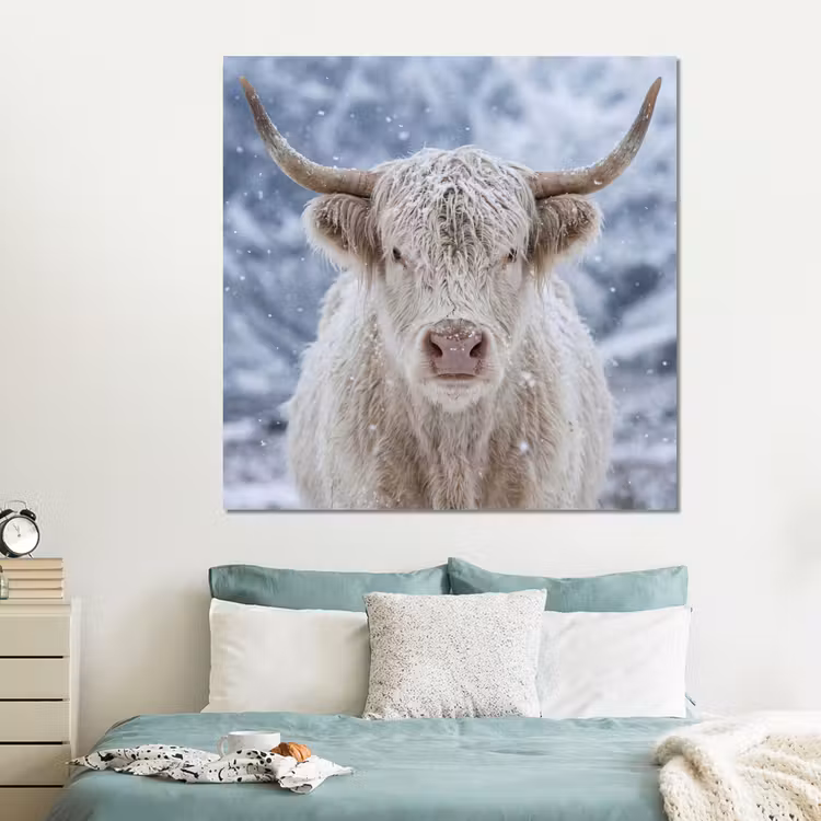 Forex - Schotse Hooglander - Sneeuw - Bergen - Winter — 2