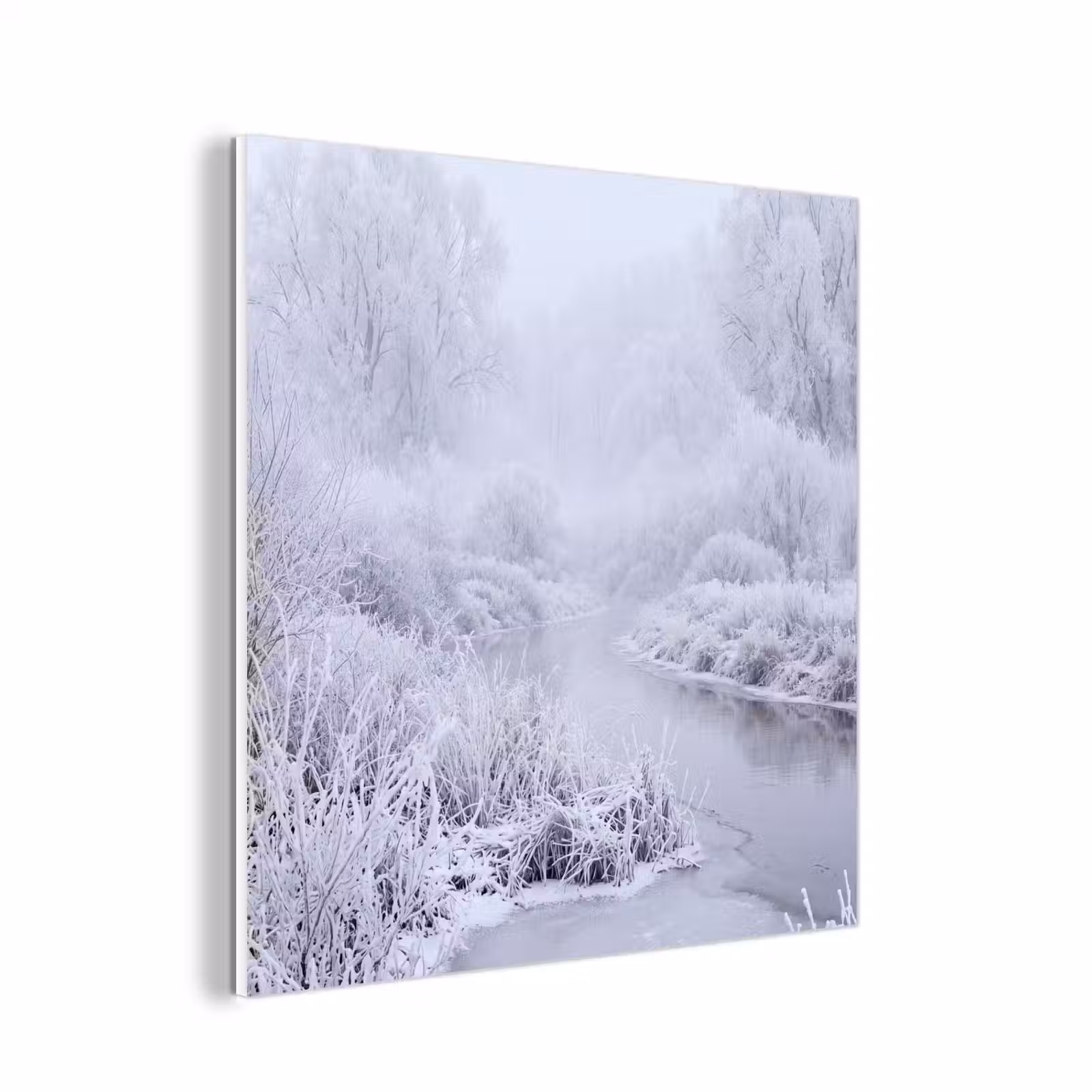 Forex - Rivier - Sneeuw - Bos - Winter - Schilderachtig — 1