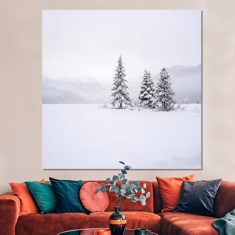 Forex - Fijnsparren - Sneeuw - Winter - Landschap - Stilte — 3