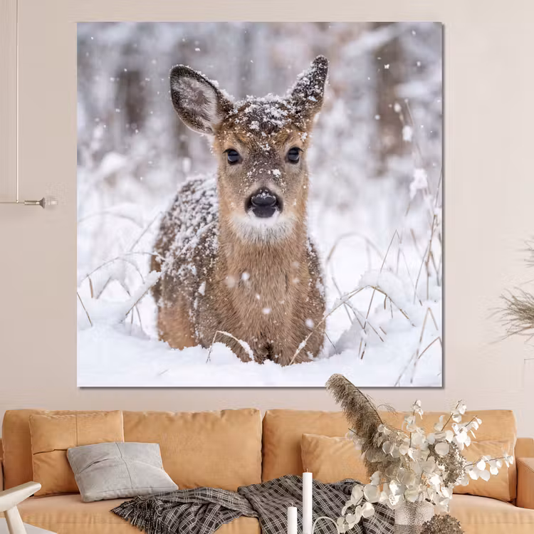 Forex - Hert - Sneeuw - Bos - Dieren - Vertederend — 4
