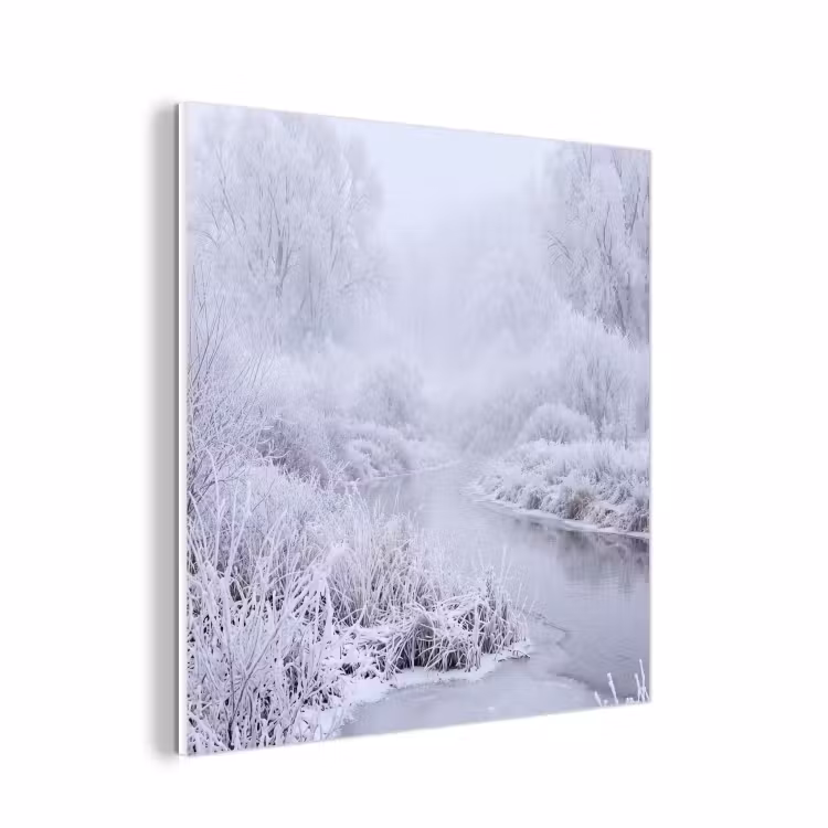 Forex - Rivier - Sneeuw - Bos - Winter - Schilderachtig — 1