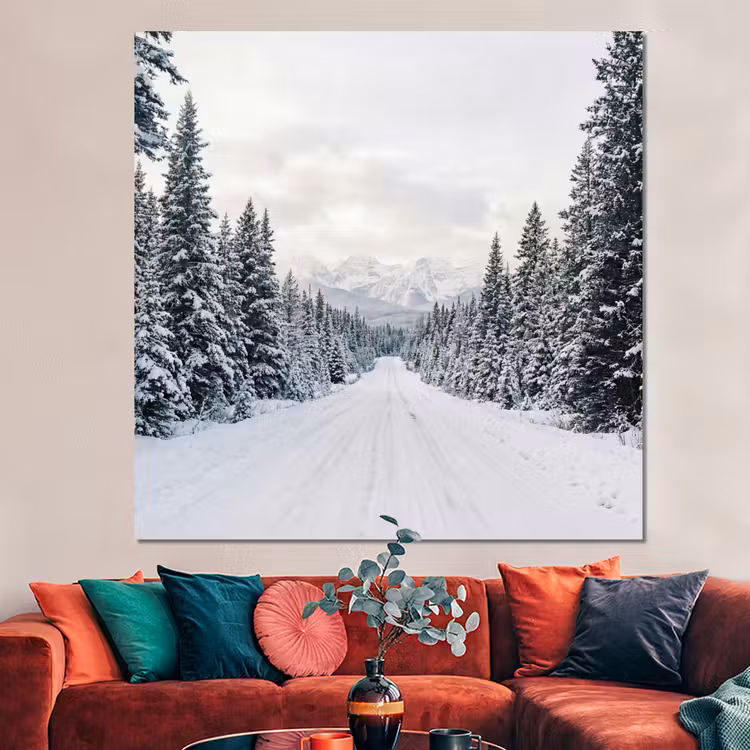 Forex - Weg - Sneeuw - Naaldbos - Winter - Avontuurlijk — 3