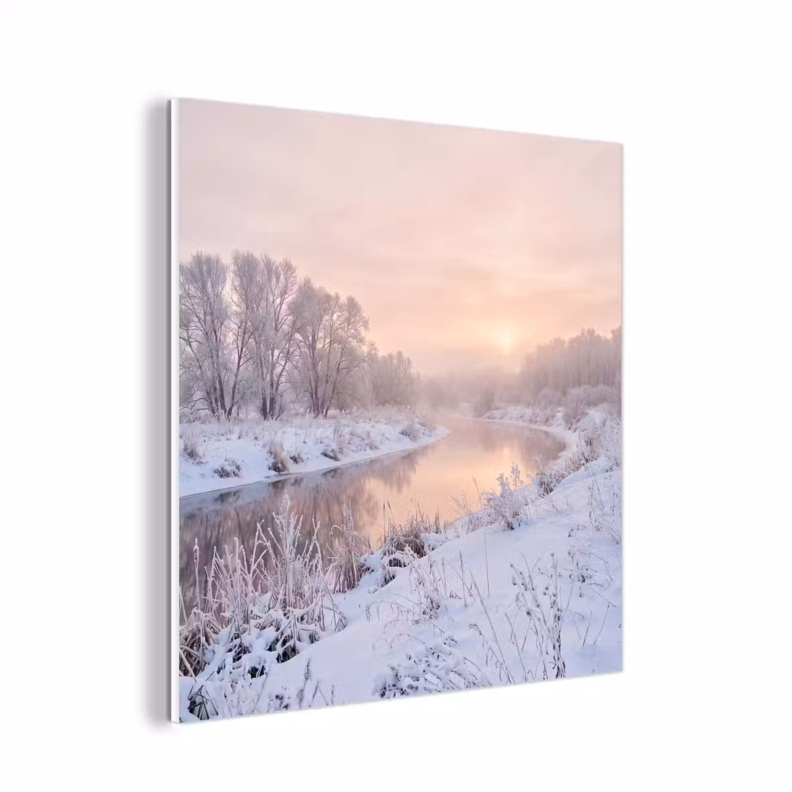 Forex - Rivier - Winter - Landschap - Sneeuw - Zonsopgang — 1