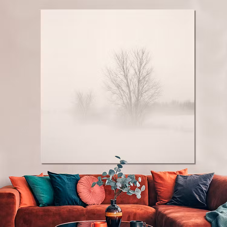 Forex - Boom - Mist - Sneeuw - Winter - Minimalistisch — 3