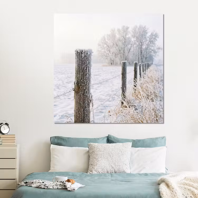 Forex - Hek - Sneeuw - Mist - Platteland - Nostalgisch — 2
