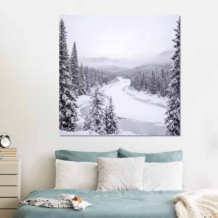 Forex - Rivier - Bevroren - Landschap - Winter — 2