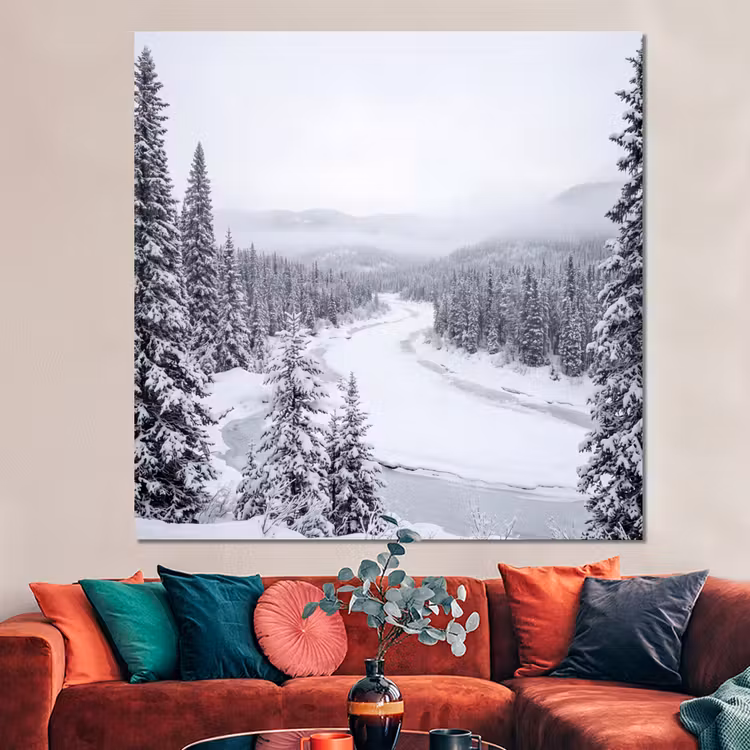 Forex - Rivier - Bevroren - Landschap - Winter — 3