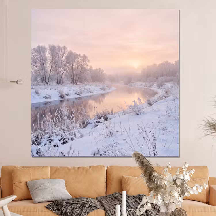 Forex - Rivier - Winter - Landschap - Sneeuw - Zonsopgang — 4