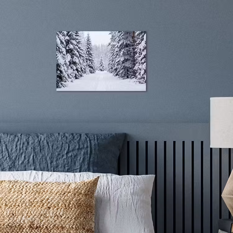 Poster - Bos - Winter - Sneeuw - Pad - Natuur — 3