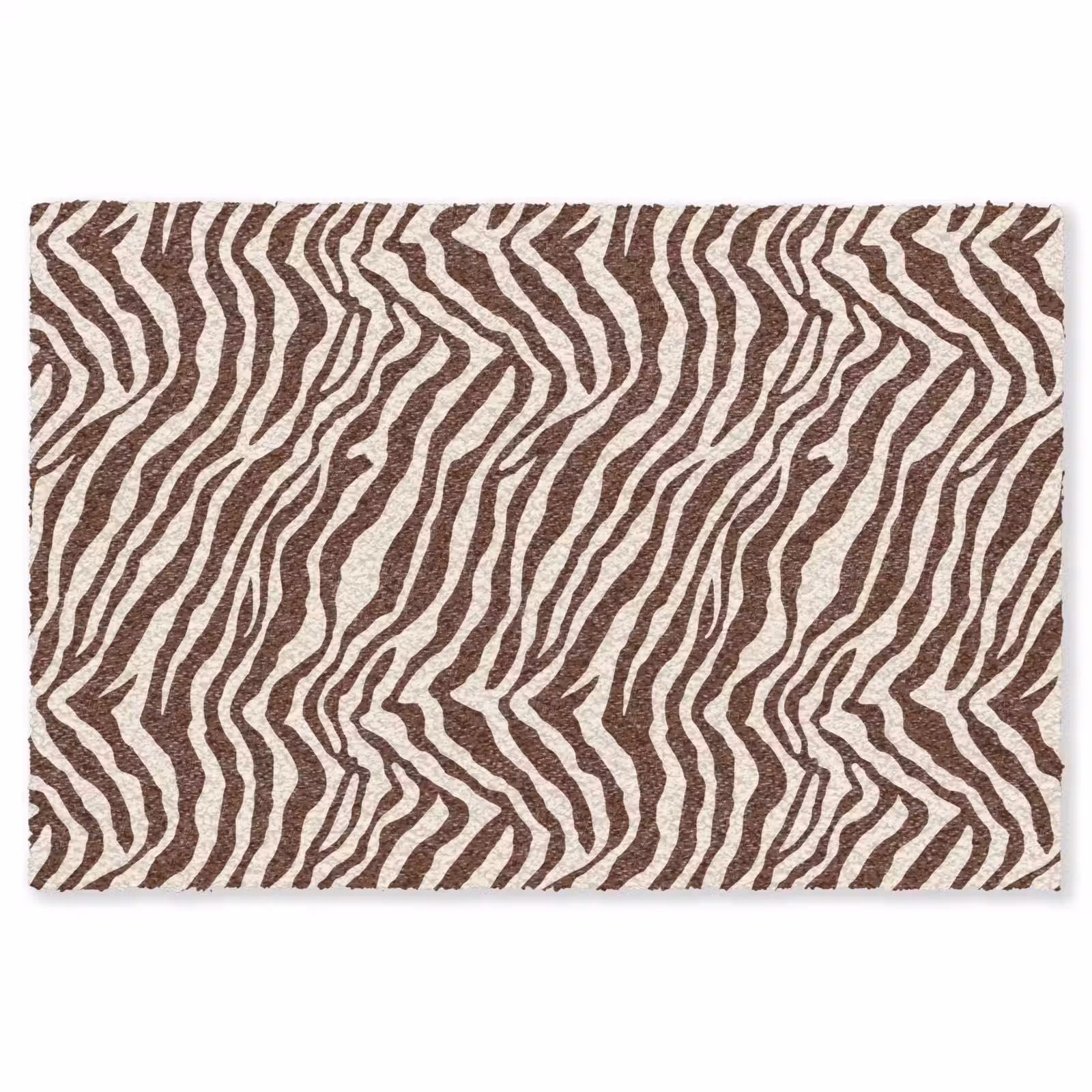 Vloerkleed - Zebra - Patroon - Zwart - Wit — 1