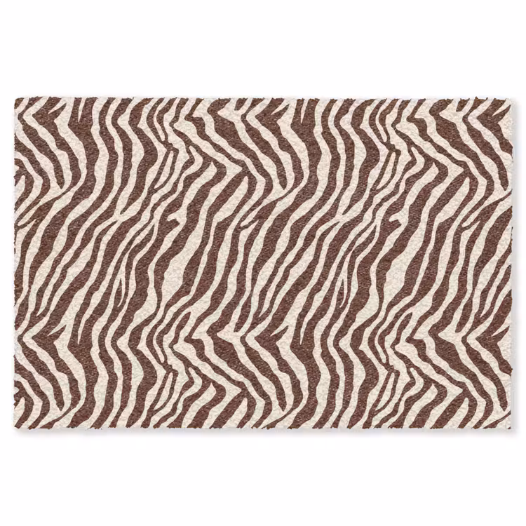 Vloerkleed - Zebra - Patroon - Zwart - Wit — 1