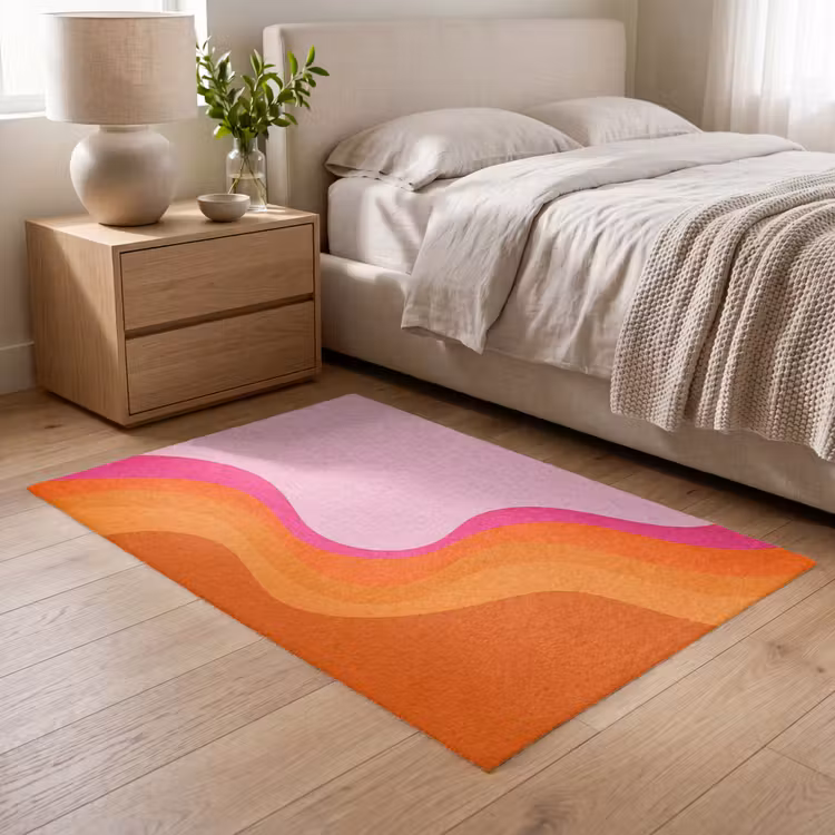Vloerkleed - Retro - Waves - Kleurrijk — 6