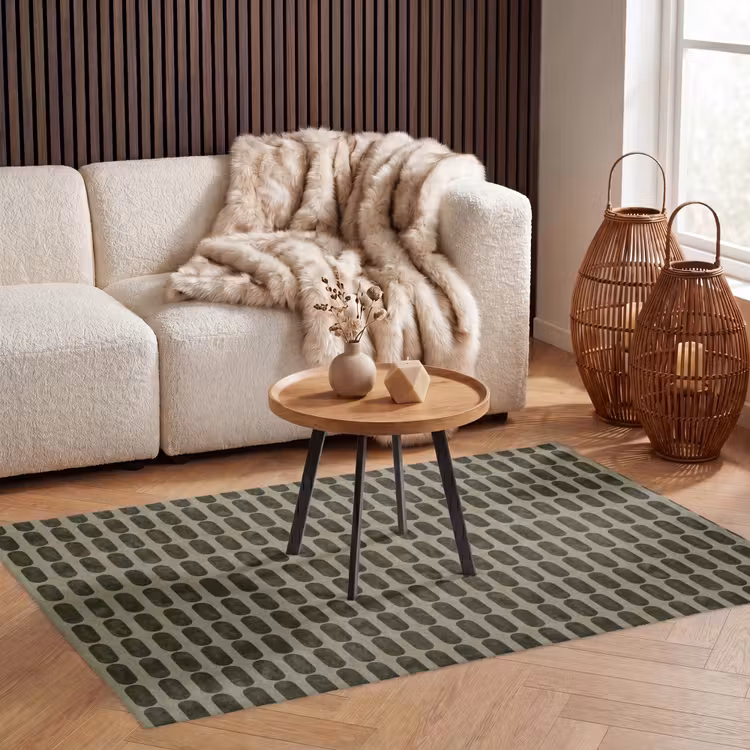 Vloerkleed - Ritmisch - Effect - Groen — 3