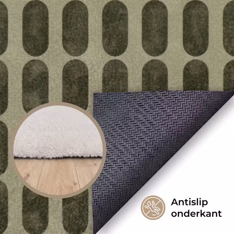 Vloerkleed - Ritmisch - Effect - Groen — 4