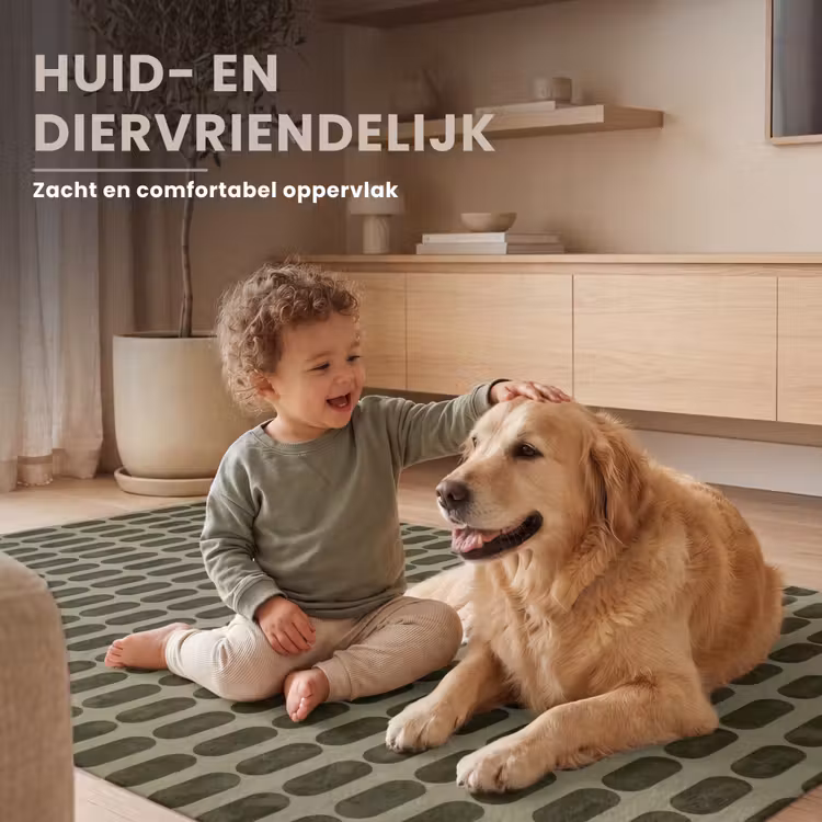 Vloerkleed - Ritmisch - Effect - Groen — 7
