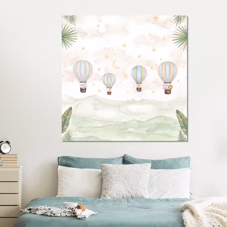 Forex - Aquarel - Luchtballonnen - Pastel — 2