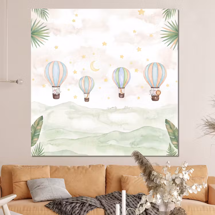 Forex - Aquarel - Luchtballonnen - Pastel — 4