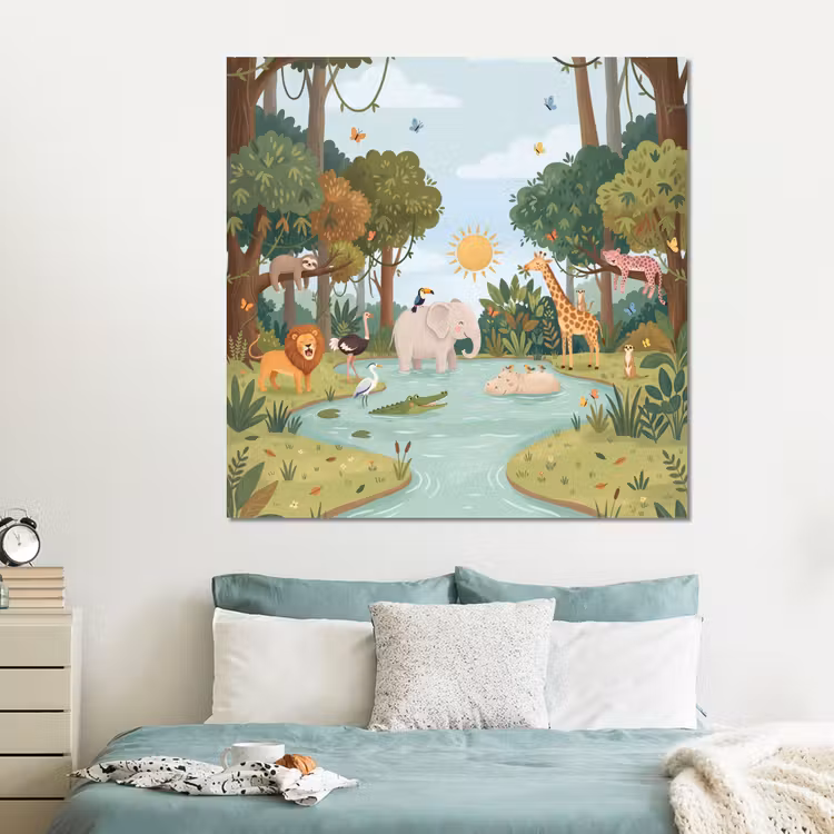 Forex - Jungle - Oase - Dieren - Kleurrijk — 2