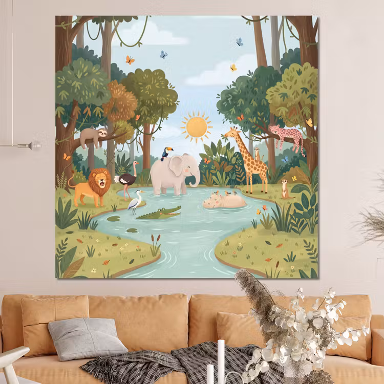 Forex - Jungle - Oase - Dieren - Kleurrijk — 4