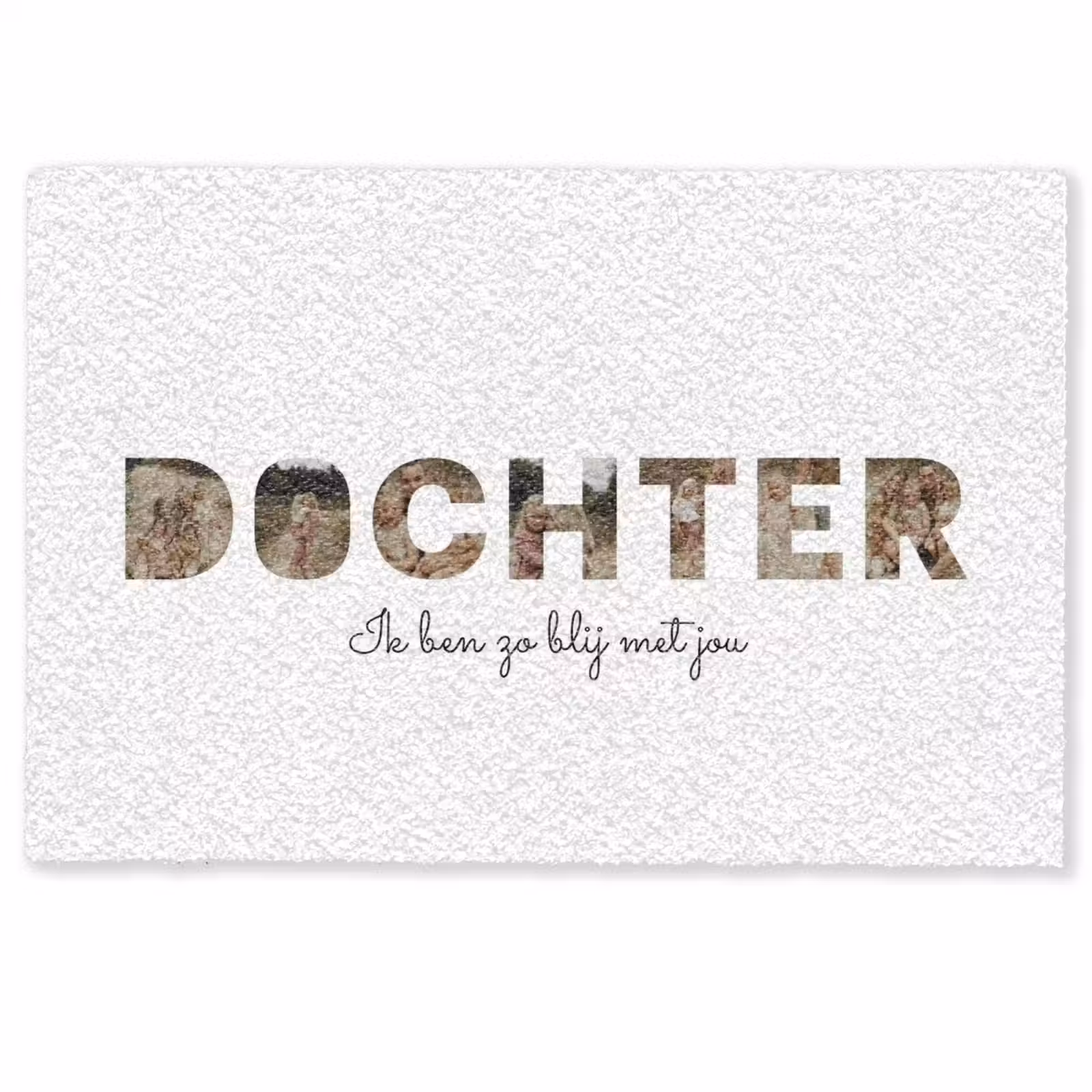 Gepersonaliseerde deurmat - Dochter - Lettercollage — 1