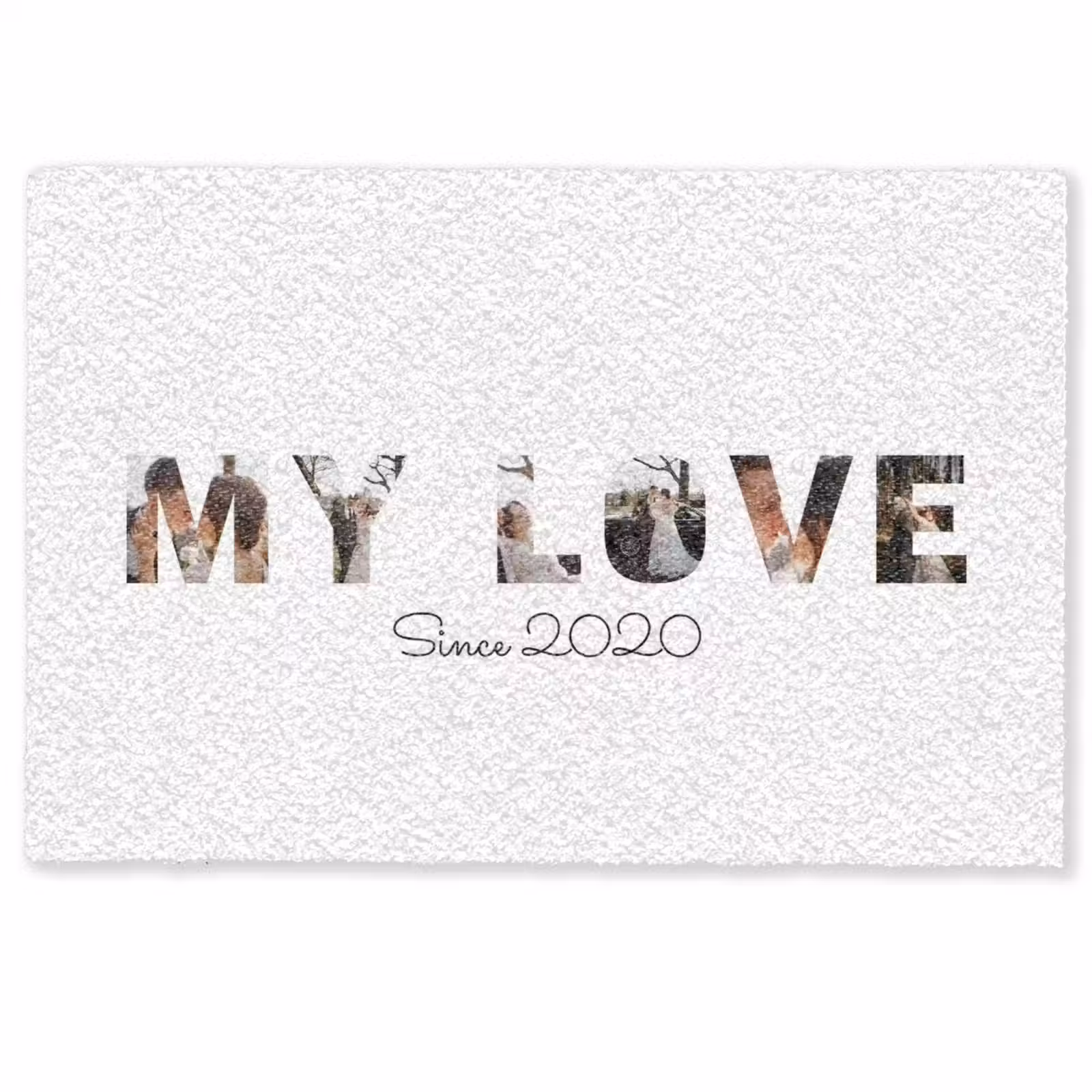 Gepersonaliseerde deurmat - My Love - Lettercollage — 1