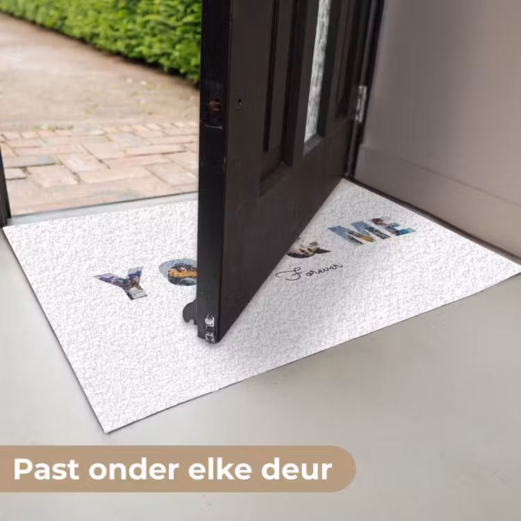 Gepersonaliseerde deurmat - You & Me - Lettercollage — 7