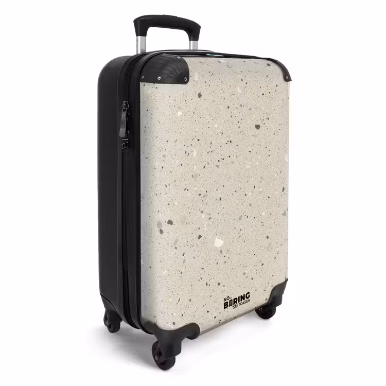 Koffer - Lichtbeige - Terrazzo - Grijs — 2