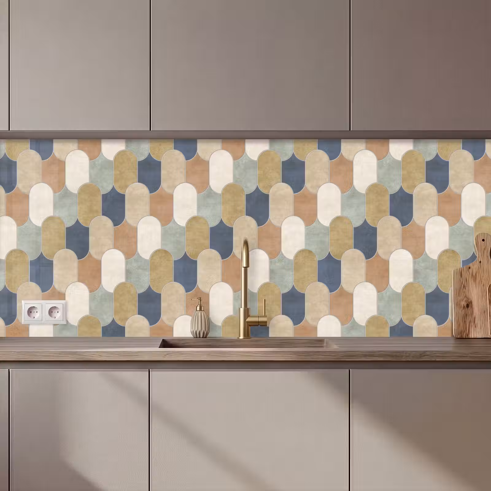 Keuken achterwand - Harmonie - Patroon - Kleurrijk — 1