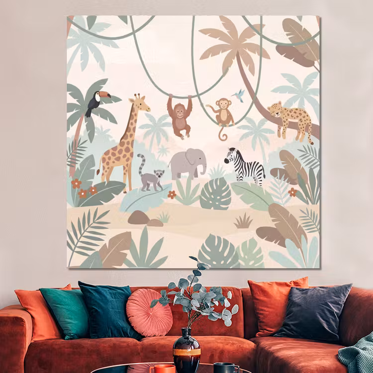 Forex - Jungle - Dieren - Groen — 3