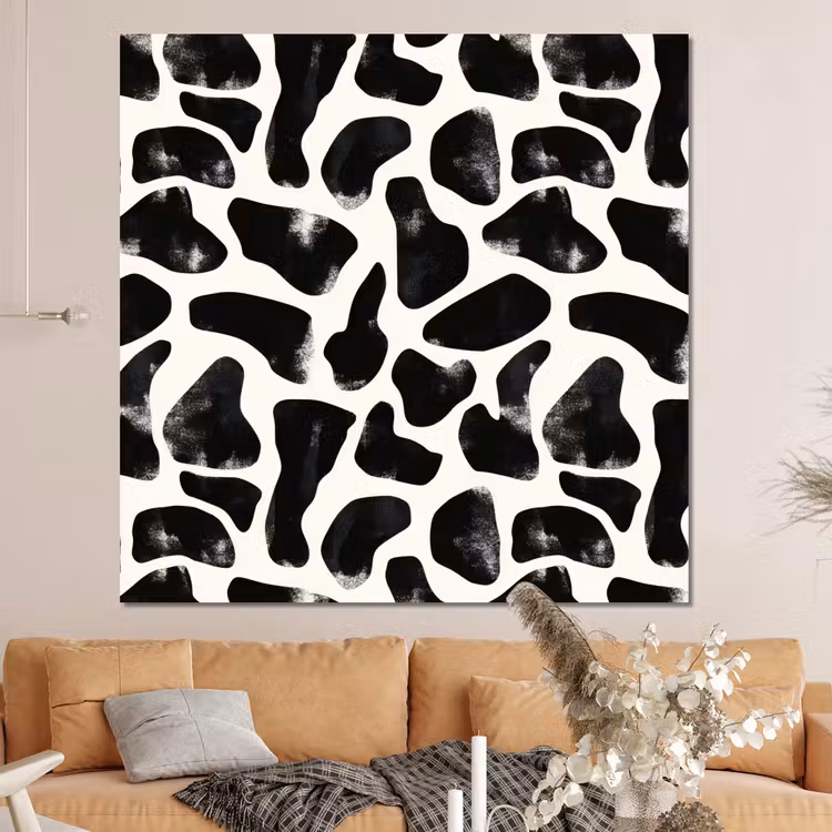 Forex - Dierenpatroon - Vlekken - Zwart - Wit — 4
