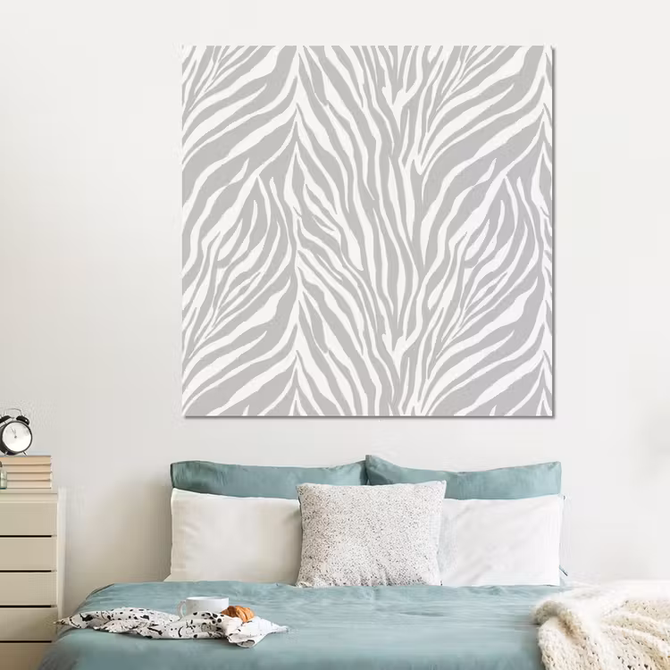 Forex - Zebra - Motief - Grijs — 2