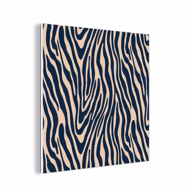 Forex - Zebra - Patroon - Blauw - Beige — 1