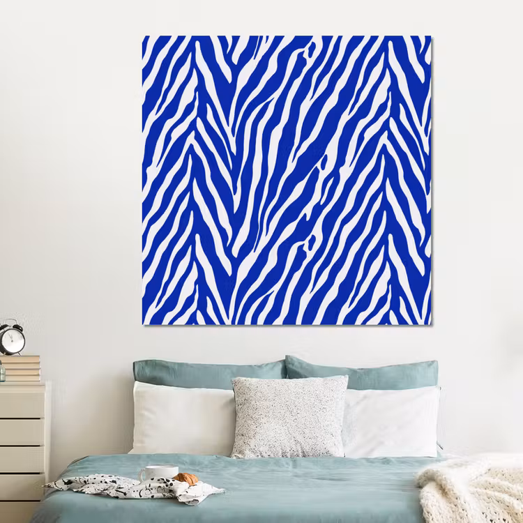 Forex - Zebra - Patroon - Kobalt - Blauw — 2