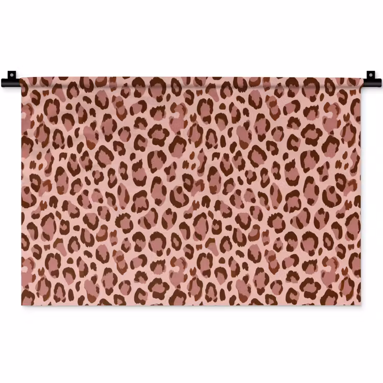 Wandkleed - Luipaard - Patroon - Roze