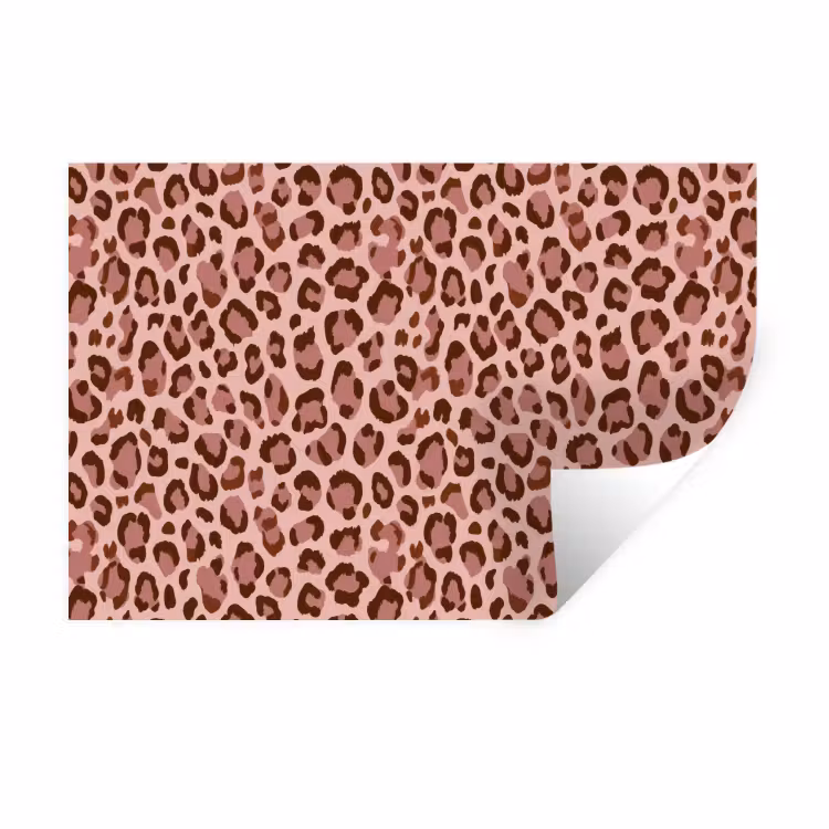 Muursticker - Luipaard - Patroon - Roze