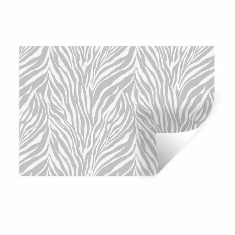 Muursticker - Zebra - Motief - Grijs