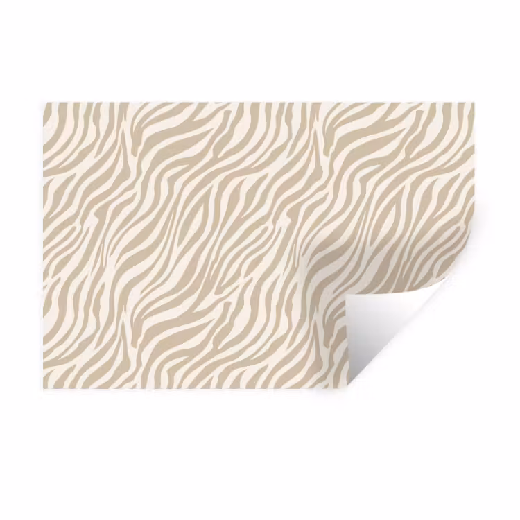 Muursticker - Zebra - Patroon - Beige