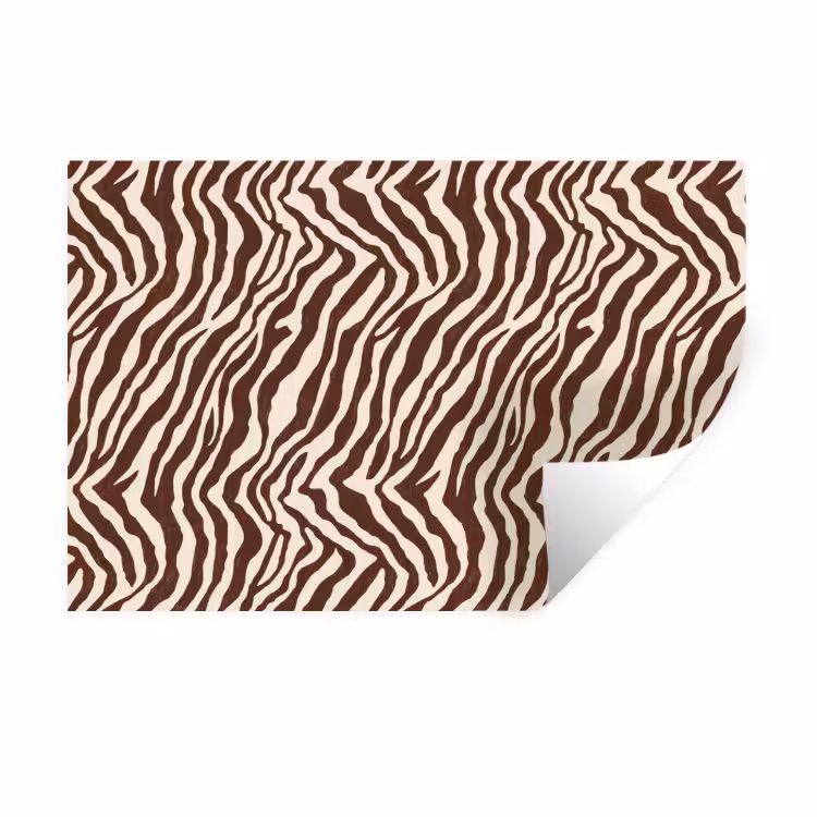 Muursticker - Zebra - Patroon - Zwart - Wit