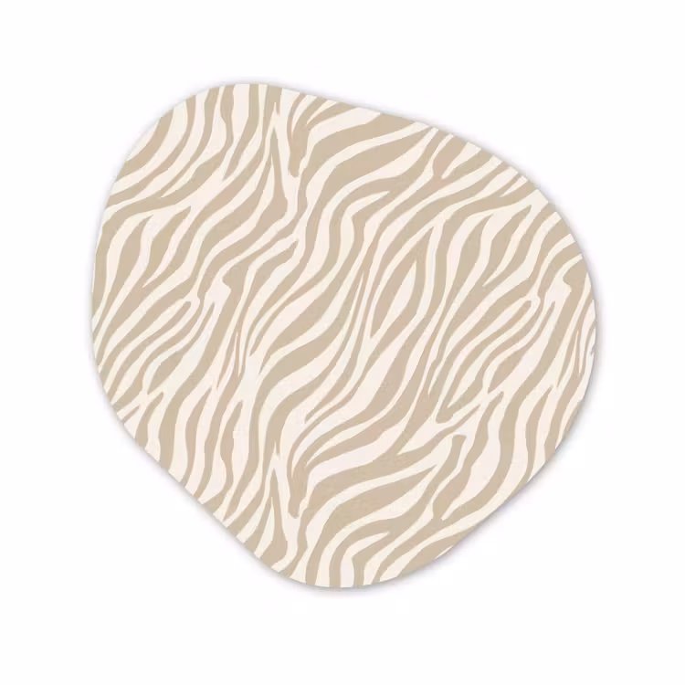 Organisch schilderij - Forex - Zebra - Patroon - Beige